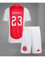 Ajax Steven Berghuis #23 Domácí dres pro děti 2024-25 Krátký Rukáv (+ trenýrky)